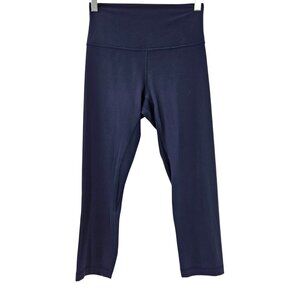 Lululemon Align High Rise Crop 21" Leggings Navy Blue Women’s Size 6 Activewear